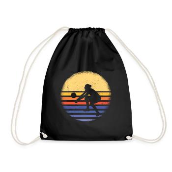 Sport Retro Sunset Beach Volleyball - Sac de sport léger - noir - Devant