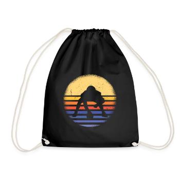 Sport Retro Sunset Flag Football - Sac de sport léger - noir - Devant