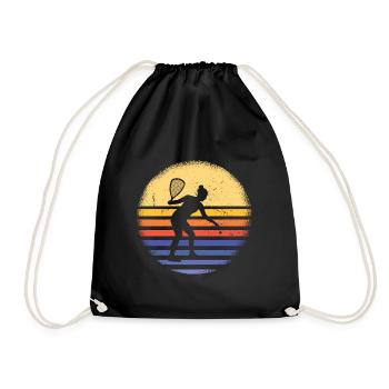Sport Retro Sunset Racquetball - Sac de sport léger - noir - Devant