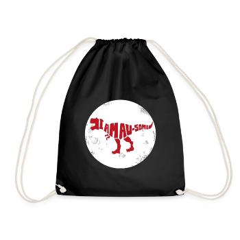 Dinosaure. Je suis un style génial. Animaux. Préhistoire - Sac de sport léger - noir - Devant