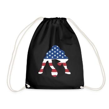Sport Us Flag Flag Football - Sac de sport léger - noir - Devant