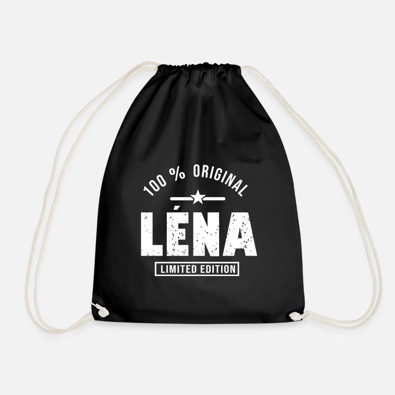 Léna benutzerdefinierten Vorname Léna - Turnbeutel - Schwarz