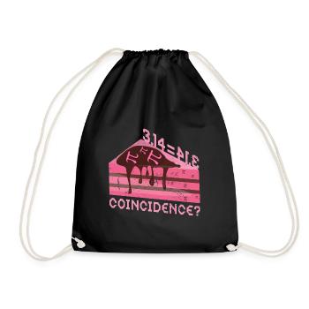 Math 3.14 = Pie - Coincidence? Pi - Drawstring Bag - black - Front
