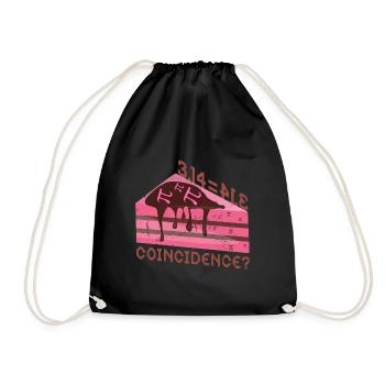 Math 3.14 = Pie - Coincidence? Pi - Drawstring Bag - black - Front