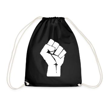 Black Lives Matter Black Power - Drawstring Bag - black - Front