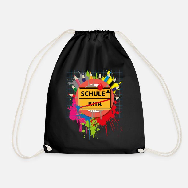 EINSCHULUNG - Schule KITA - Turnbeutel - Schwarz