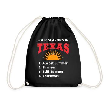 Texas Hot Weather Design für stolze Texaner - Turnbeutel - Schwarz - Vorne