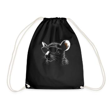 Ratten Sonnenbrille - Turnbeutel - Schwarz - Vorne
