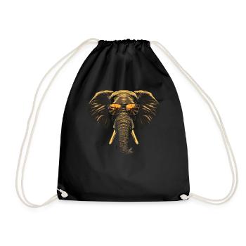 Lunettes de soleil d'éléphants - Sac de sport léger - noir - Devant