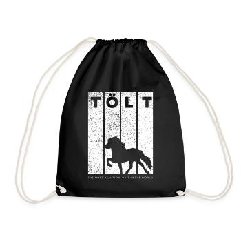 Tölt - the most beautiful gait in the world - Turnbeutel - Schwarz - Vorne