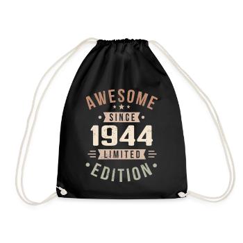 Original 1944 Vintage Vintage anniversaire 1944 - Sac de sport léger - noir - Devant