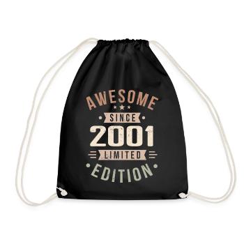 Original 2001 Millésime Vintage Anniversaire 2001 - Sac de sport léger - noir - Devant