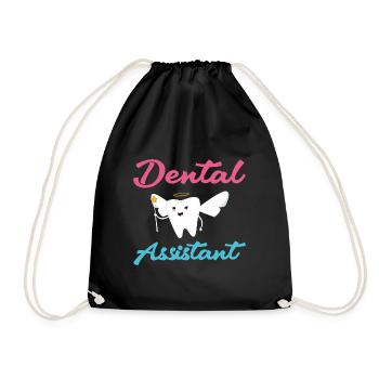 Assistante dentaire hygiéniste - Sac de sport léger - noir - Devant