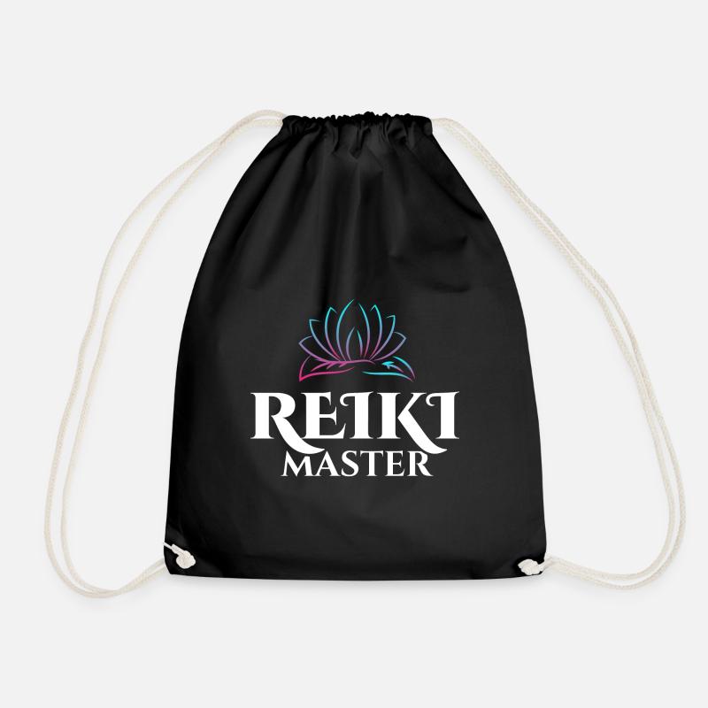 Stress Reduction Energy Healing Reiki Master - Turnbeutel - Schwarz