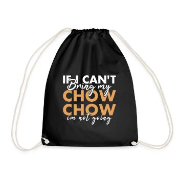 Apportez mon Chow Chow Je ne vais pas - Sac de sport léger - noir - Devant