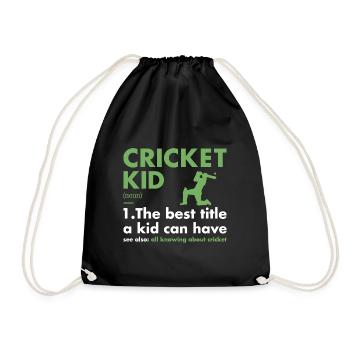 Sport Kid Définition Cricket - Sac de sport léger - noir - Devant