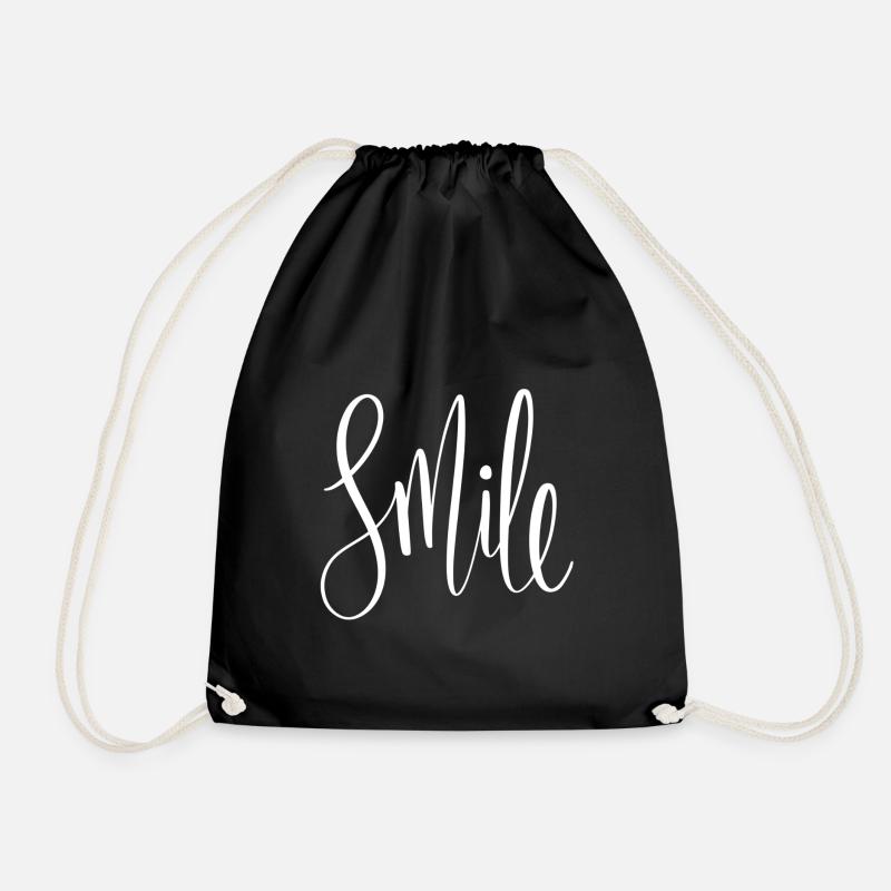 Smile - Turnbeutel - Schwarz