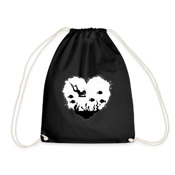 Diver Apnea Diver Oxygen Apnea Diving - Drawstring Bag - black - Front