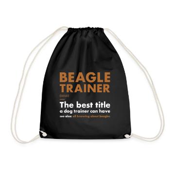 Définition de l’entraîneur Beagle - Sac de sport léger - noir - Devant