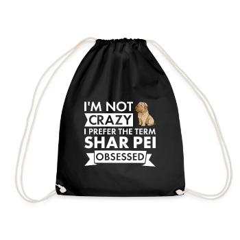 I Prefer Term Shar Pei Obsessed - Turnbeutel - Schwarz - Vorne