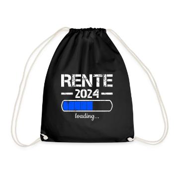 Rente 2024 Loading Rente 2024 - Turnbeutel - Schwarz - Vorne