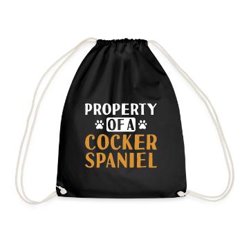 Propriété de chien d’un corgi - Sac de sport léger - noir - Devant