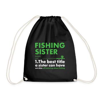 Fisher Sister Définition Pêche - Sac de sport léger - noir - Devant