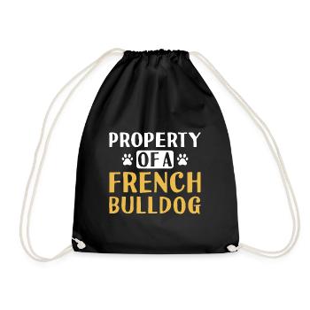 Propriété D’Un Bouledogue Français - Sac de sport léger - noir - Devant