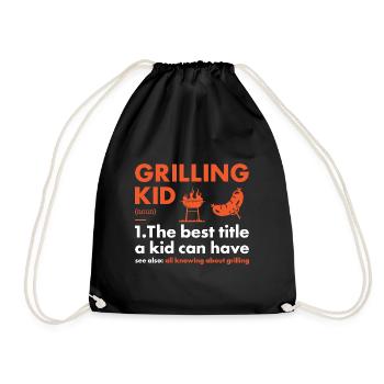 Griller Kid Définition Grillades - Sac de sport léger - noir - Devant
