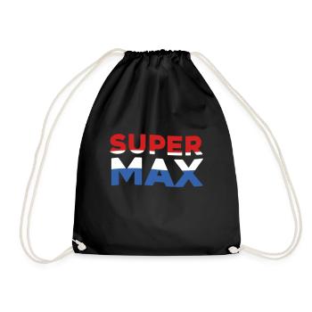 Super Max | Niederländische Flagge - Turnbeutel - Schwarz - Vorne