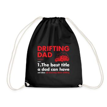 Sport Dad Definition Drifting - Turnbeutel - Schwarz - Vorne
