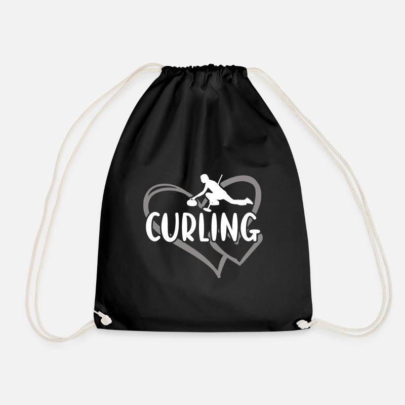 Sport Heart Curling - Turnbeutel - Schwarz