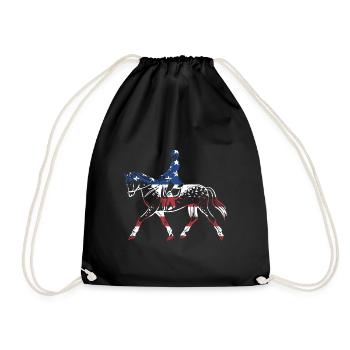 Rider Us Flag Endurance Riding - Turnbeutel - Schwarz - Vorne