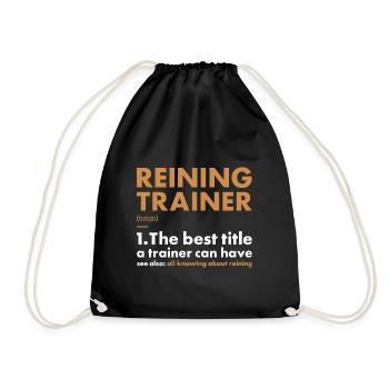 Pure Trainer Definition Reining - Drawstring Bag - black - Front