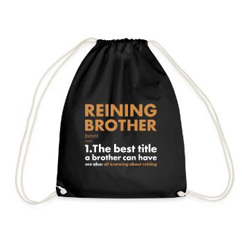 Reiner Brother Definition Reining - Drawstring Bag - black - Front