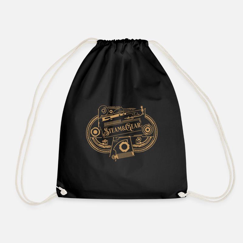Viktorianisches Steampunk Design - Turnbeutel - Schwarz