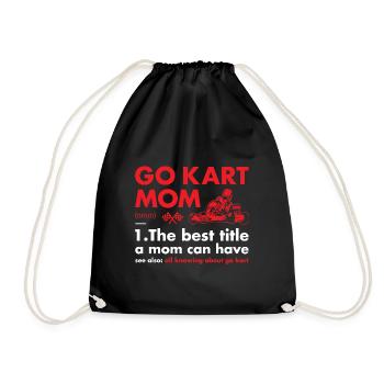 Sport Mom Definition Go Kart - Turnbeutel - Schwarz - Vorne