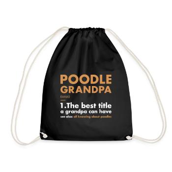 Définition du grand-père caniche - Sac de sport léger - noir - Devant