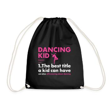 Danseur Kid Définition Danse - Sac de sport léger - noir - Devant