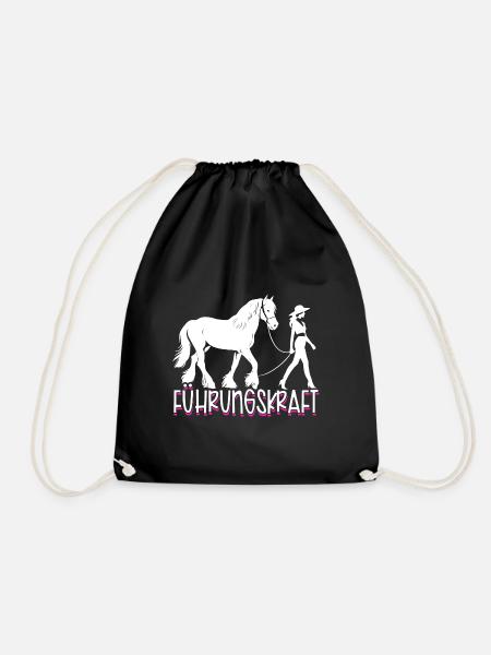 Führungskraft Pferd Reiten Geschenkidee Pferde - Turnbeutel - Schwarz