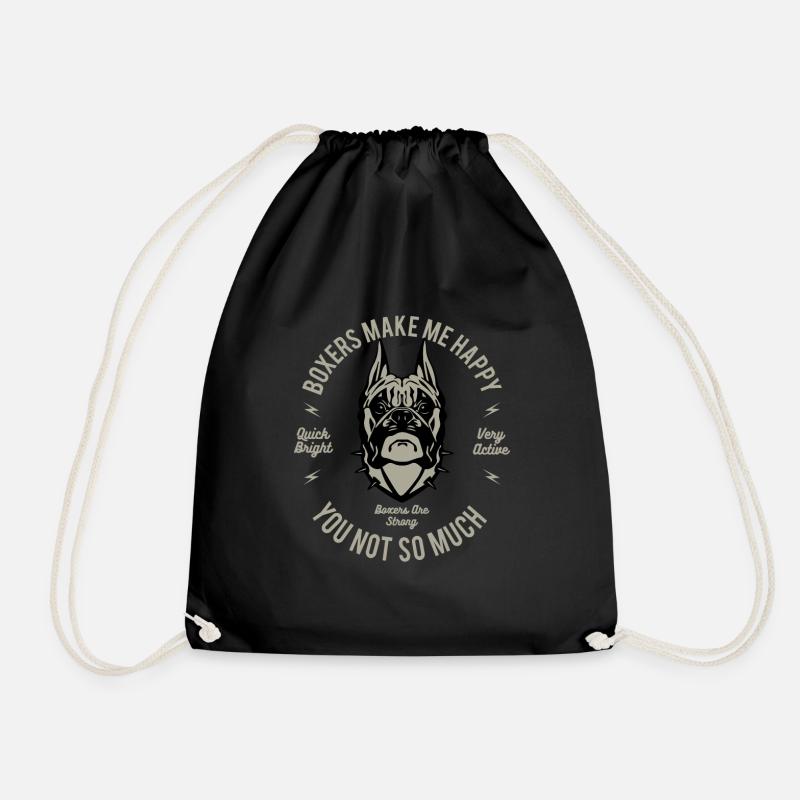 Chien Boxer - Sac de sport léger - noir
