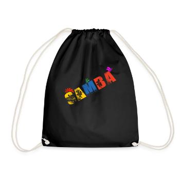 Samba latin danse danse danseur danse cadeau - Sac de sport léger - noir - Devant