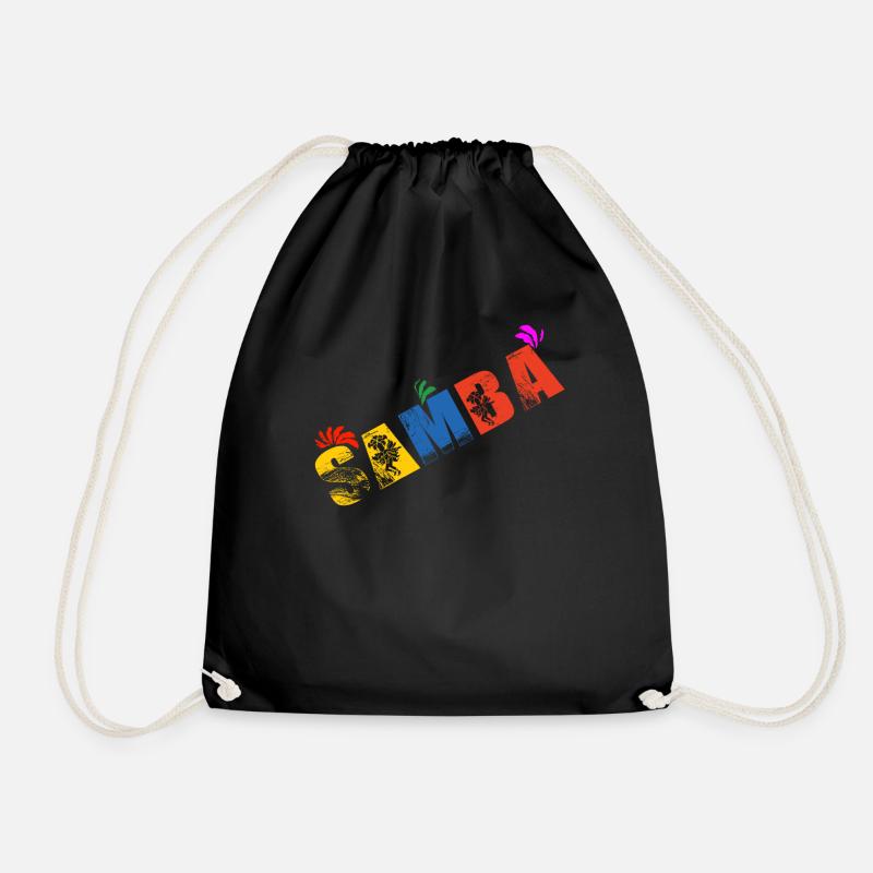 Samba Latin Dance Dancing Dancer Dancer Gift - Drawstring Bag - black