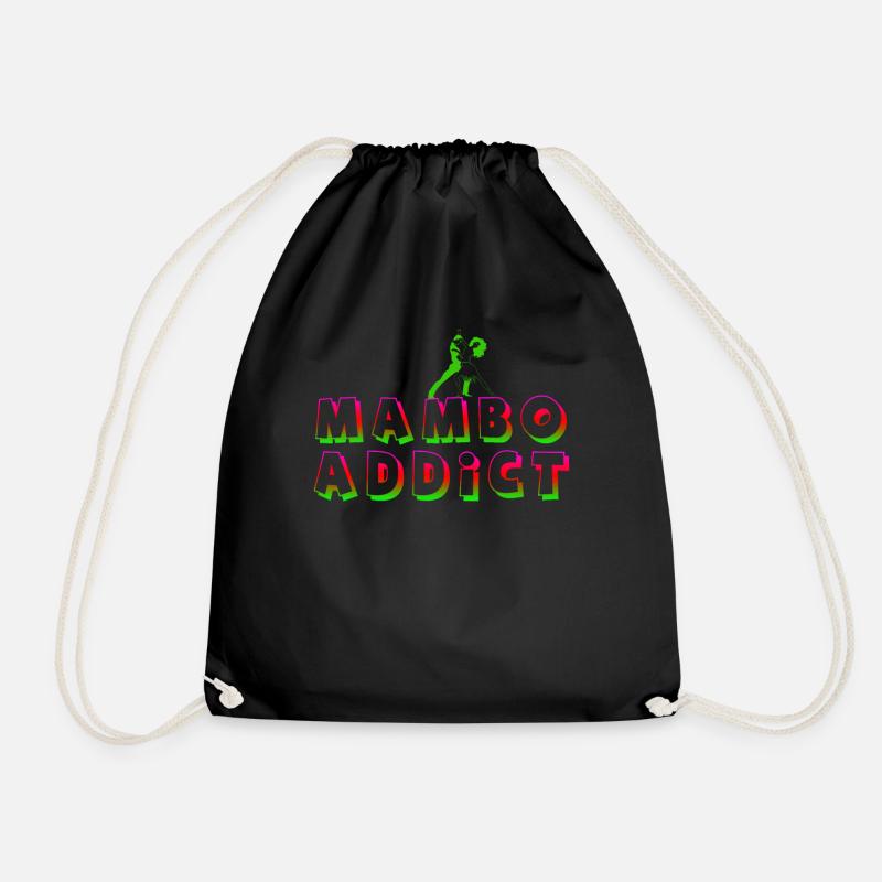 Mambo dance - Drawstring Bag - black