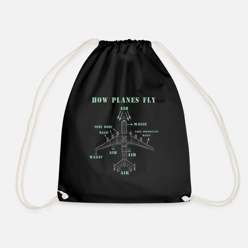 How Planes Fly - Turnbeutel - Schwarz