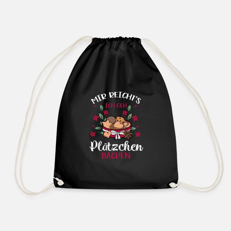 Mir Reichts Ich Geh Backen Bäcker Konditor Backen - Turnbeutel - Schwarz