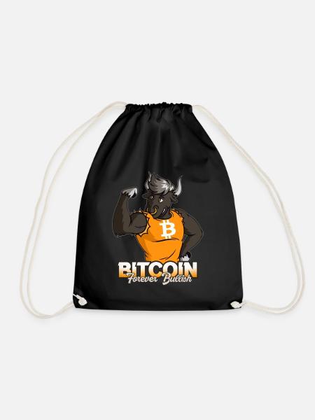BITCOIN BULL RUN Cooles Geschenk für Krypto-Fans - Turnbeutel - Schwarz