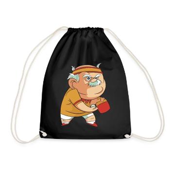 Tennis de Table Grand-père Pingpong Outfit Grand-père - Sac de sport léger - noir - Devant