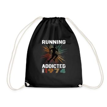Running Vintage Running Addicted runner jogger 1974 - Sac de sport léger - noir - Devant