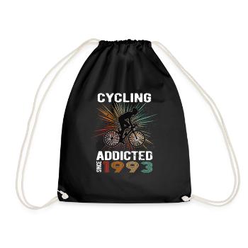 30 Anniversaire 1993 Vintage Retro Cycliste Cycliste - Sac de sport léger - noir - Devant